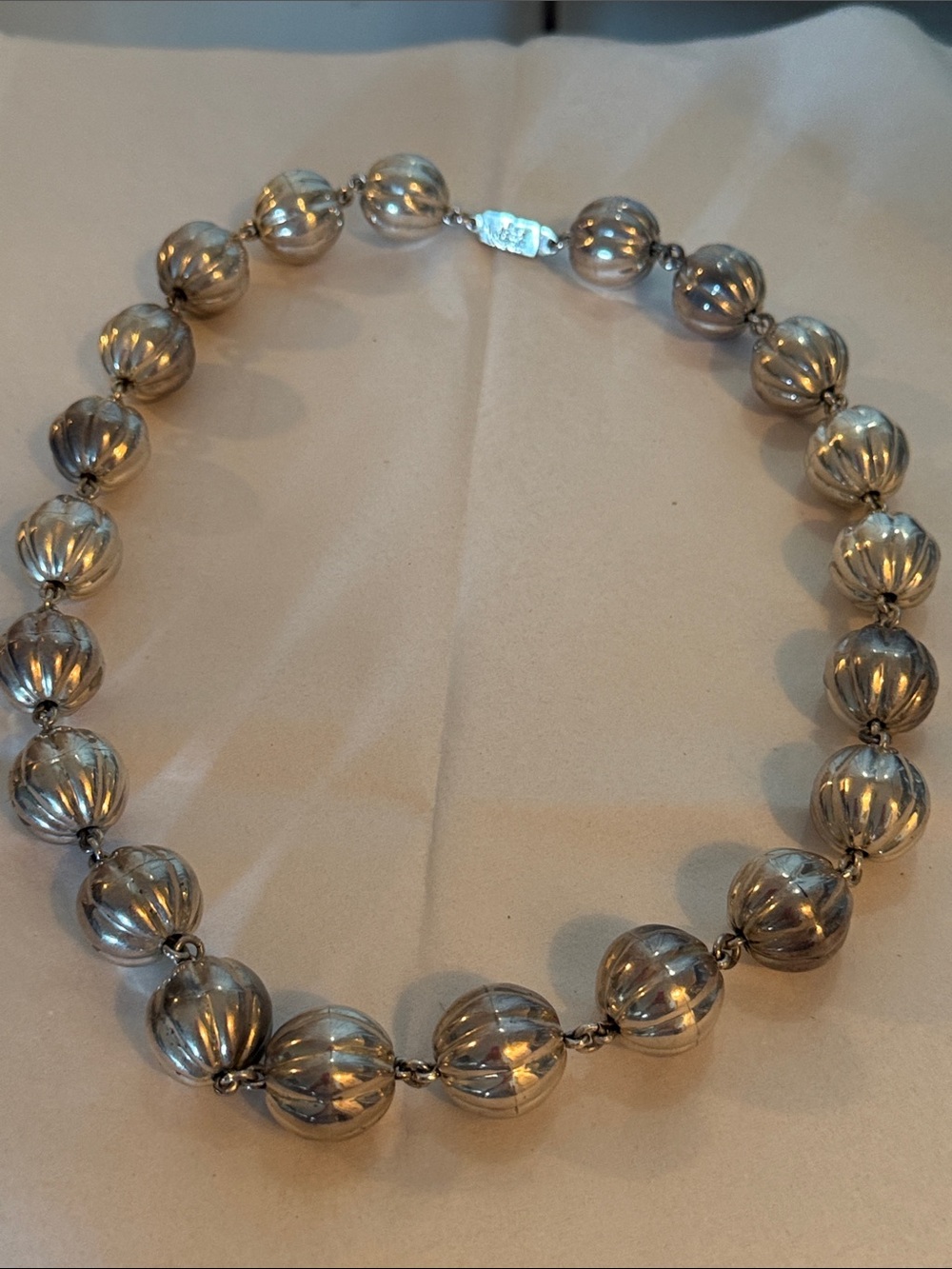Taxco Mexican Silver Vintage Necklace